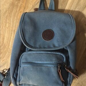 Blue Canvas Backpack